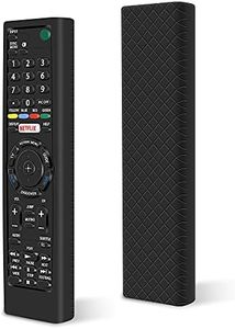 Funda de Silicona para Mando Sony Bravia RMT-TX100D / RMT-TX200E / RMT-TX300E [Antideslizante] Carcasa de Protectora Compatible con Mando TV Sony (Negro)