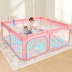 Dripex Baby Playpen, 52"×52" Play P