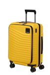 Samsonite Intuo - Hard Case Carry on Luggage 55 x 40 x 23/26 cm - Expandable Cabin Trolley with Front Pocket, for EasyJet & Most Airlines, 42/48 L, Yellow (Citrus)