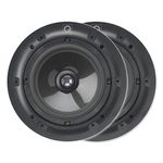 Qi65C Q Acoustics Professional 6.5" Q Install Stereo Moisture Resistant In Wall or Ceiling Speakers, Ideal for Bathrooms, Kitchens,Cafes