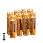 8 Pack HHR-55AAABU NI-MH AAA Rechargeable Battery for Panasonic, 1.2v 550mAh Rechargeable AAA Batteries for Cordless Phone, Remote,Controls, Electronics