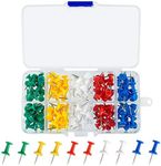 TUPARKA 120 Pcs Map Push Pins Thumb Tacks Multi-Colored Push Pins for Cork Notice Board 5 Colors