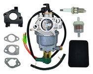 Carburetor Fit for Powerhorse DF7000 DFD7000 7000ES 9000ES 420CC DJ190N Enngine Generator with Air filter Kit