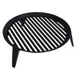 Morsø Tuscan Grill Grate 2.0 - cast iron grill grate, grill attachment for barbecue and outdoor oven, in a clean design, Ø 31.8 cm, black