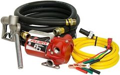 Fill-Rite RD1212NH 12V 12 GPM Portable Fuel Transfer Pump w/Discharge Hose, Manual Nozzle, Power Cable, & Suction Hose