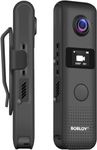 BOBLOV C18 WiFi Body Cameras, 64GB 1080P Body Wearable Camera, OLED Screen and One Big Button 4Hours Recording for Pocket Camcorder Video Recorder for Teaching/Lecture/Travel