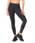 2XU Women's Mcs Cross Train Mid-rise Compression Wa5367b Tights, Black Gold, XS UK