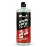 Wavex Metal Polish 1 Ltr For Chrome, Copper, Brass, Bronze, Gold, Nickel and Stainless Steel. All Metal Cleaner, Rust Remover. Polisher and Protectant. Removes oxidation and discoloration.