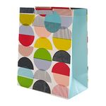 Hallmark Multi-Occasion Large Gift Bag - Stylish Geometric Circles Design