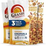 Grandy Organics Original Coconola Granola, Certified Organic Gluten Free Granola, Grain Free Granola, Vegan and Paleo, Original Flavor Coconola, 9oz Each, Pack of 3