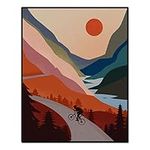 Mountain Biking Art Print Enjoy The