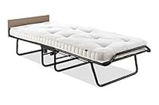 Jay-Be Supreme Folding Bed with Micro e-Pocket Sprung Mattress and Automatic Folding Legs, Compact, Single, Black