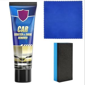 3-Piece Professional Car Scratch Remover Kit, Car Polish and Wax Set for Paint Restoration, All-in-One Polishing Kit for Light Scratches and Swirl Marks