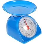 Hemoton Mechanical Kitchen Weighing Food Scale Baking Scale Multi-Function Desk Food Weight Scales Meat Scale for Cooking Baking Educational Toy Sky-Blue 5KG