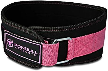 Women Weight Lifting Belt - High Performance Neoprene Back Support - Light Weight & Heavy Duty Core Support For WeightLifting, CrossFit and Fitness (X-Small, Black/Pink)