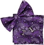 Epoint Silk Men'S Bowtie Purple Bow