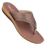 WALKAROO Sandals For Womens|Light Weight and Comfortable|Stylish and Soft Cushion|WE2021 - Brown