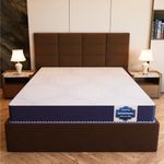 SleepyHug AirCell Ortho Luxe Plus 6 inch Orthopedic Mattress CoolFlow Memory Foam Mattress with Honeycomb Grid Perfect for Queen size Bed, for Back Pain Relief Firm yet Soft, Removable Cover (78x60x6)