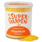 Super Garden Freeze Dried Pumpkin Powder | Flavourful, 100% Natural Freeze Dried Pumpkins | Vegetable Powder for Smoothies, Porridges & Natural Food Coloring | No Gluten or Added Sugar | 120g