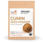 Organic Cumin Powder 2oz (56g) – Aromatic Dry Grilling, Raw from India, Rich, Earthy Flavor for Mediterranean Diet, Meat Rubs & Hummus