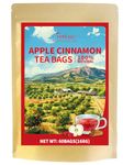 TeeLux Apple and Cinnamon Tea Bags 60 Count, Vegan, Aromatic, Caffeine Free, Fruit and Herbal Tea, for Hot or Iced Tea, Biodegradable Tea Bags