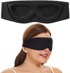 ALASKA BEAR Stylish Sleep Eye Mask for All Sleeping Positions, 3D Contoured Cups, 100% Blackout Cover, Cool and Comfort Concave Padding, Machine Washable