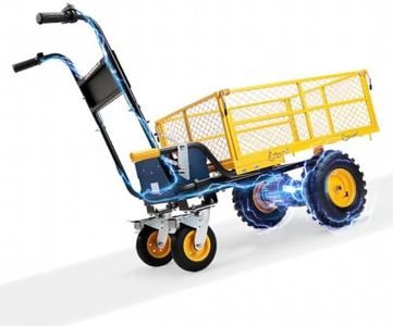 BougeRV Electric Utility Cart, 660LBS Load Capacity with Auto Hold Function