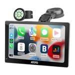 ATOTO P5 9 inch QLED Portable Car Stereo, Wireless CarPlay Android Auto Touch Screen Glare-Suppressing, Bluetooth, AUX/FM Output, MirrorLink, GPS Navi, Steering Wheel Control, P509SD-S01