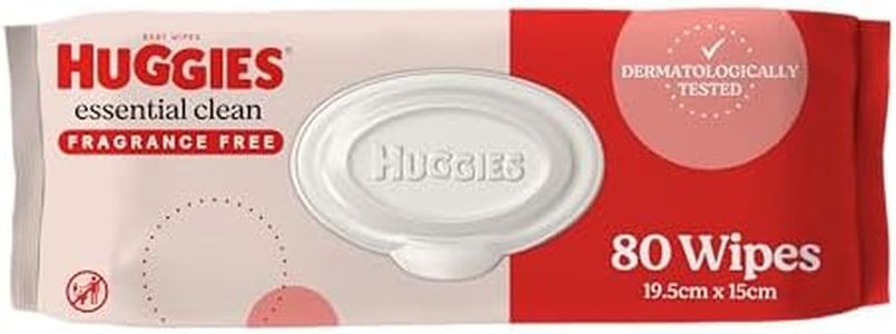 Huggies Essential Clean Baby Wipes 80 Count