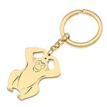 RAIDIN Stainless Steel 18k Gold Silver Plated Animal African Orangutan Monkey Keychains Keyring Gifts for Women Girls Charms Keychian for Car Purse Keys Accessories (Gold-151 Monkey)