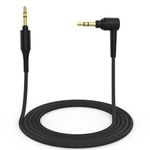 WH-1000XM3 Cable, Replacement Audio Cable Extension Cord Compatible with Sony WH-1000XM4 WH-H900N MDR-1A WH1000XM2 MDR-XB950BT MDR-100ABN Wireless Headphones (Black)