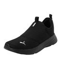 Puma Mens Melanite Slip on Black-White Sneaker - 8 UK (39185801)