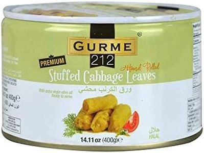 Stuffed Cabbage Leaves Gourmet212 14.11 Ounces | Ready to Serve, with Extra Virgin Olive Oil, All Natural, Kosher Certified (Star-K), Halal Certified