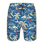 Men's Novelty Beach Board Shorts Qu