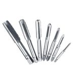 7Pcs Tap Wrench Set, Metric Thread Tap Steel Threading Tapping Tool Thread Cutter Tool M3 M4 M5 M6 M8 M10 M12 Machine Screw Thread Metric Plug for Wood Plastic Machine Screw