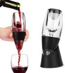 Wine Aerator, Mafiti Acrylic Red Wine Decanter with Base Gift Set for Christmas New Year Party for Wine Lovers (Type-A)