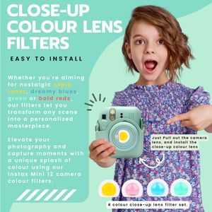 Fujifilm Instax Mini 12 Instant Camera Bundle – Mint Green