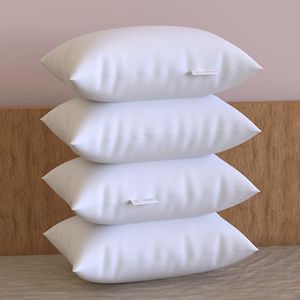 MY ARMOR Fill Adjustable Washable Hollow Fiber Sleeping Pillow Set- 16"x24" / 41x61 cm - White - Pack of 4