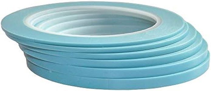 Mix 6Rolls High-Temp Pinstripe Vinyl Fine Line Masking Tape for Automotive Car Painting Supplies Painters 2mm 2.5mm 3mm 4mm 5mm 6mm, Blau