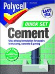 POLYCELL 20204 Polycell Quick Set Cement Polyfilla, 2 kg - Grey