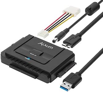 Alxum SATA IDE to USB 3.0 Hard Drive Adapter with Power, IDE to SATA Adapter External Hard Disk Reader for 2.5/3.5 inch IDE