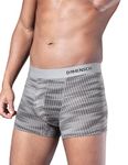 DAMENSCH Men Deo-Soft Supima Modal Trunks-Pack of 1-Dashed Silver-Large