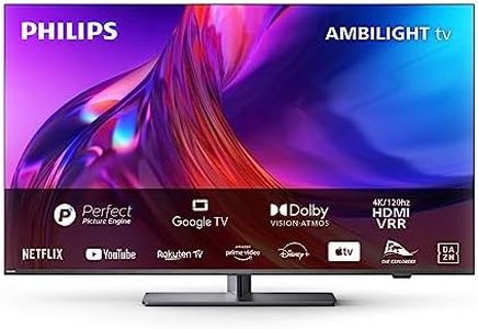 PHILIPS Ambilight TV | 43PUS8808/12 | 108 cm (43 Zoll) 4K UHD LED Fernseher | 120 Hz | HDR | Dolby Vision | Google TV | VRR | WiFi | Bluetooth | DTS:X | Sprachsteuerung