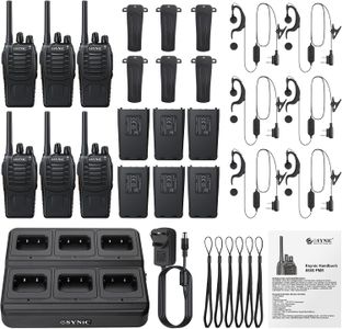 eSynic 6-Pack Walkie Talkies – Long Range Two-Way Radios