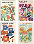 Canssape Flower Market Poster Print