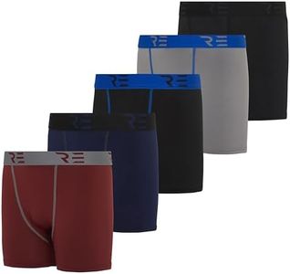 5 Pack:Youth Boys Compression Shorts Performance Boxer Briefs Athletic Spandex Underwear Base Layer Basketball Biker Sports Active Soccer Training Football Sports Gym Teen Running-Set 5, XL (14/16)