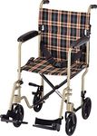 NOVA Medical Products 19" Lightweight Transport/Wheelchair, Champaign Plaid