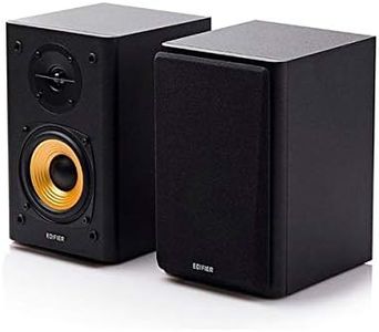 Edifier R1000T4 Active 2.0 Powered Bookshelf Speaker System For TV, PC, Laptop, Computer - 24W Total Power Output - 4" Bass Driver - Black