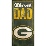 Fan Creations N0632-GBP: Green Bay Packers Best Dad Sign