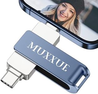 3 en 1 Pen Drive i Phone 256GB, MUXXUE Pendrive i Phone Memoria USB para i Phone con Dispositivos iOS, Puerto USB Tipo C y Puerto USB，Metal Pendrive para i Phone, Pad, teléfono Android, PC, Mac(Azul)